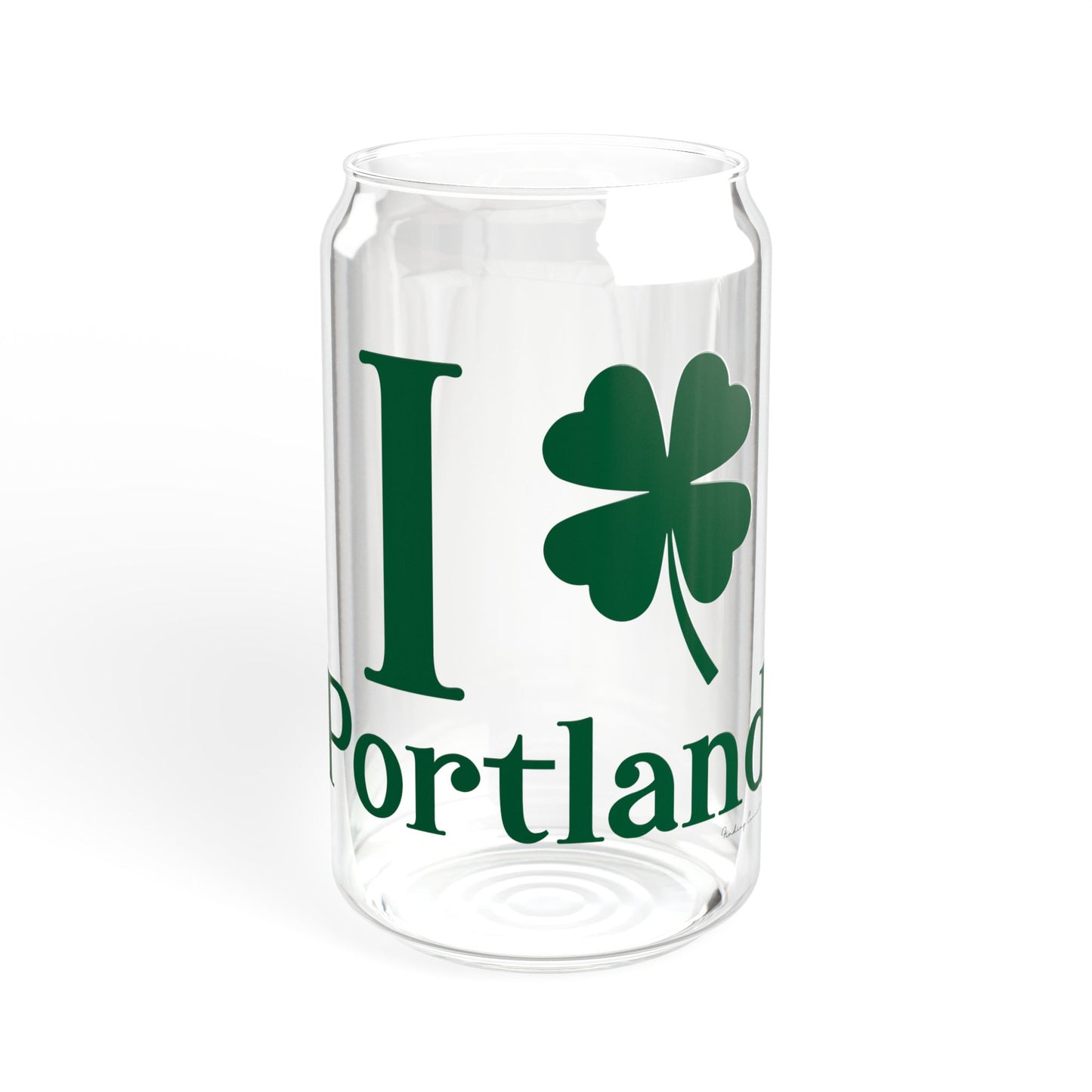 I Clover Portland Sipper Glass, 16oz