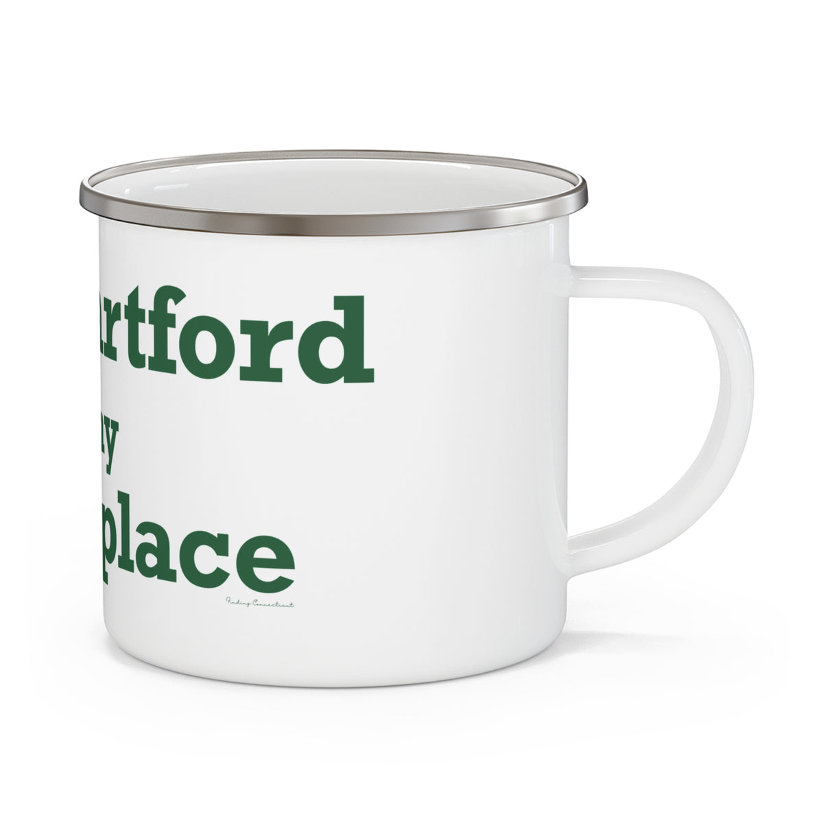 New Hartford is My Happy Place Enamel Camping Mug