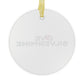 Love Silvermine Glass Ornaments