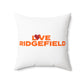 Love Ridgefield Spun Polyester Square Pillow