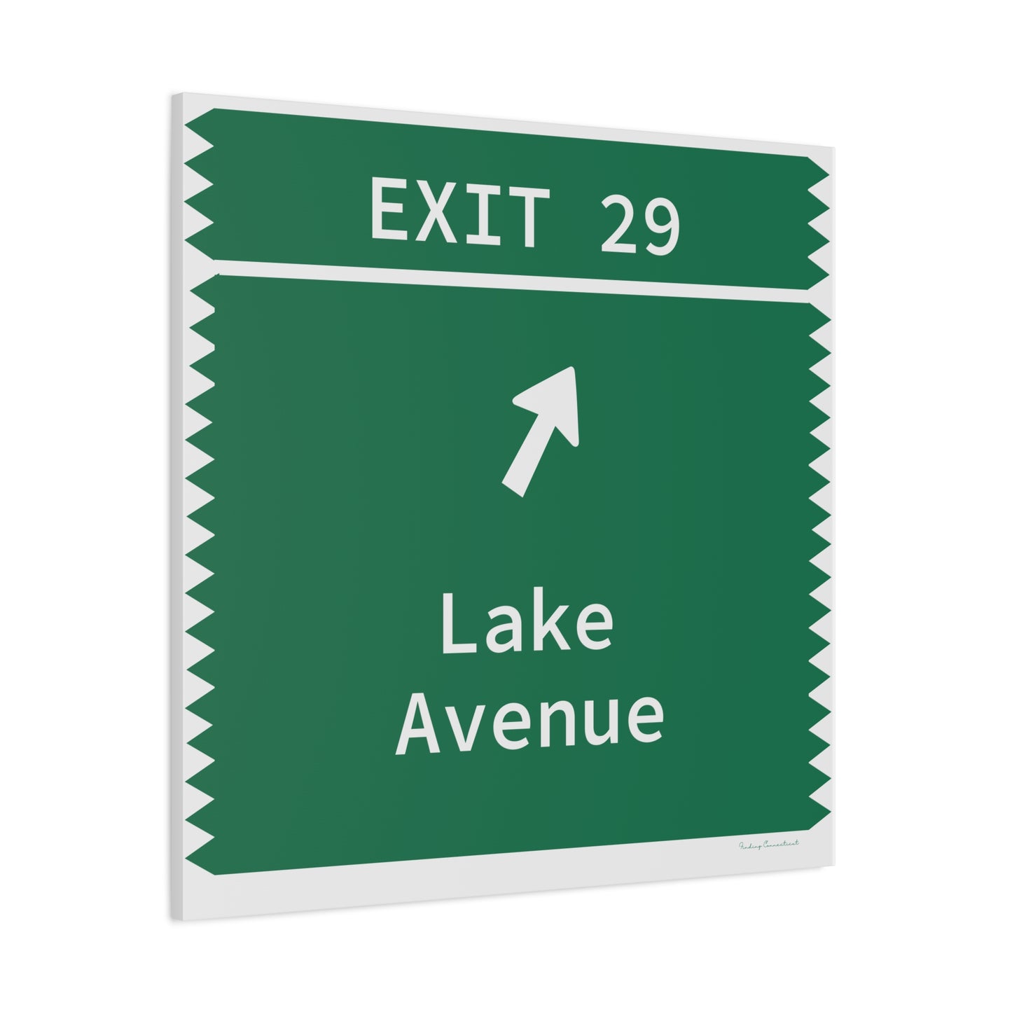 Vintage Merritt Parkway Exit 29 Sign Matte Canvas, Stretched, 1.25"