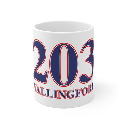 Wallingford Red, White & Blue Mug 11oz