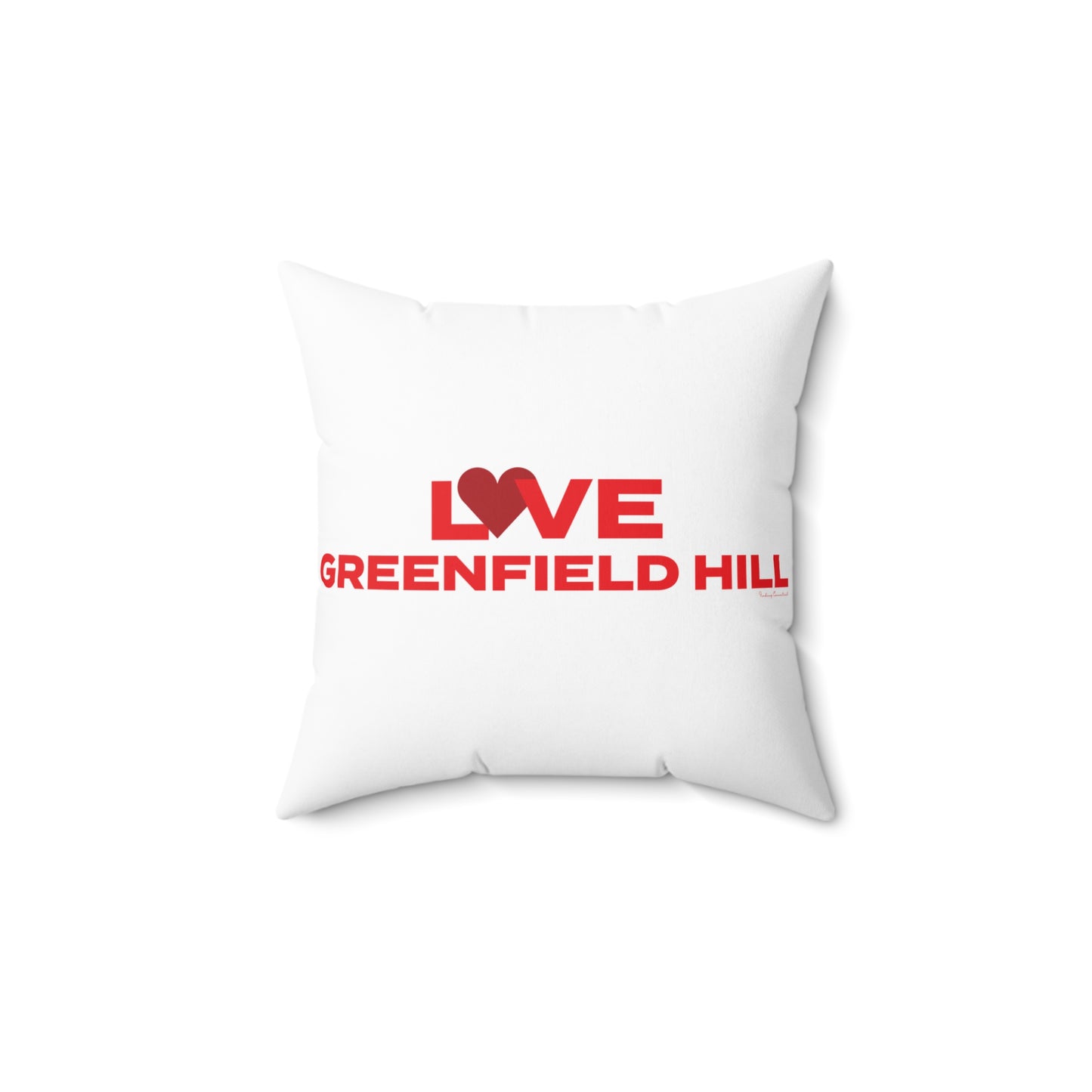 Love Greenfield Hill Spun Polyester Square Pillow