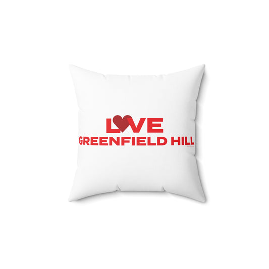 Love Greenfield Hill Spun Polyester Square Pillow