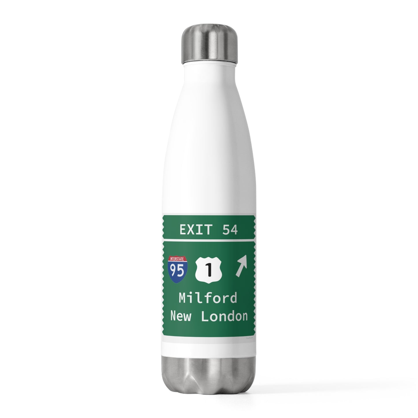 Vintage Merritt Parkway Exit 54 Sign 20oz Insulated Bottle