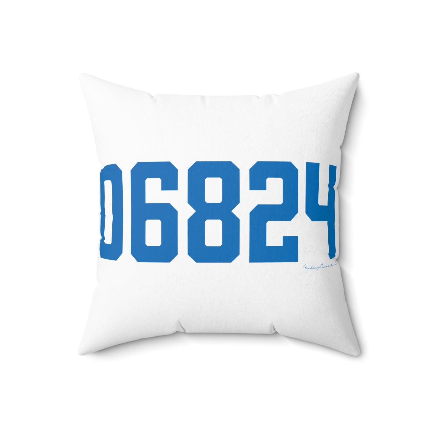06824 Fairfield Connecticut Zip Code Spun Polyester Square Pillow