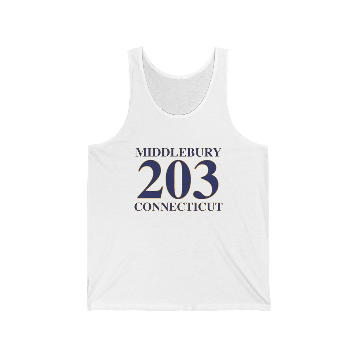 Middlebury 203 Connecticut Unisex Jersey Tank Top