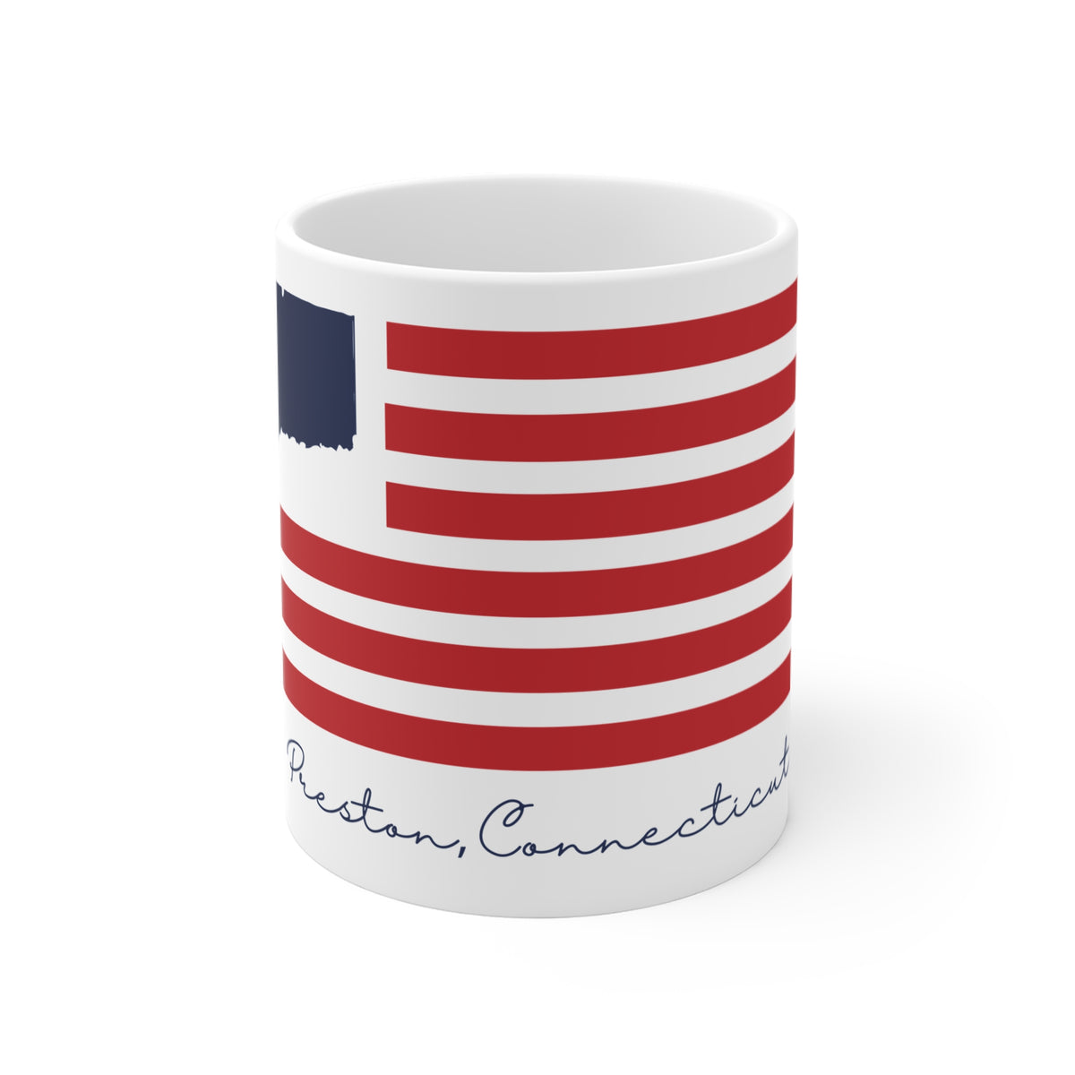 Preston Connecticut Flag Mug 11oz
