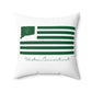 Weston Connecticut St Patrick’s Day Flag Spun Polyester Square Pillow