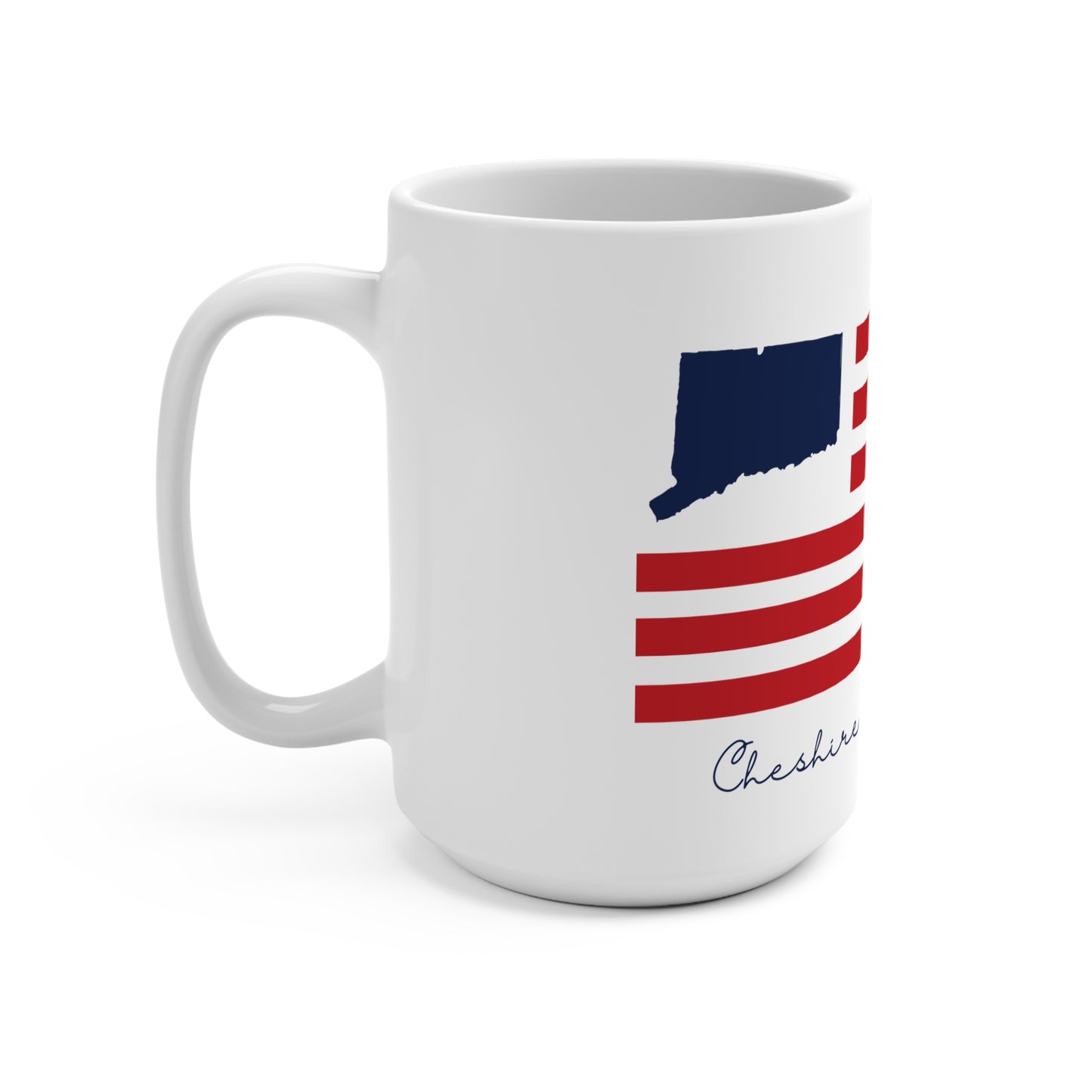 Cheshire Connecticut Flag Mug 15oz
