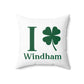 I Clover Windham Spun Polyester Square Pillow