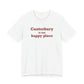 Canterbury is My Happy Place Unisex Jersey Short Sleeve T-Shirt