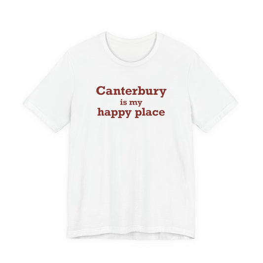 Canterbury is My Happy Place Unisex Jersey Short Sleeve T-Shirt