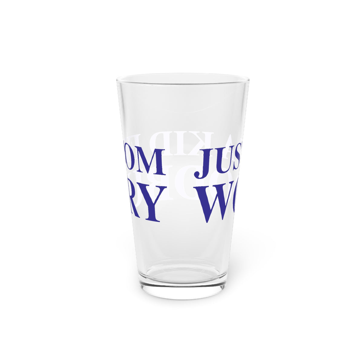 Just a kid from Woodbury Pint Glass, 16oz