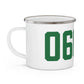 06606 Bridgeport Connecticut Zip Code Enamel Camping Mug