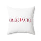 41 Tilt Greenwich Spun Polyester Square Pillow