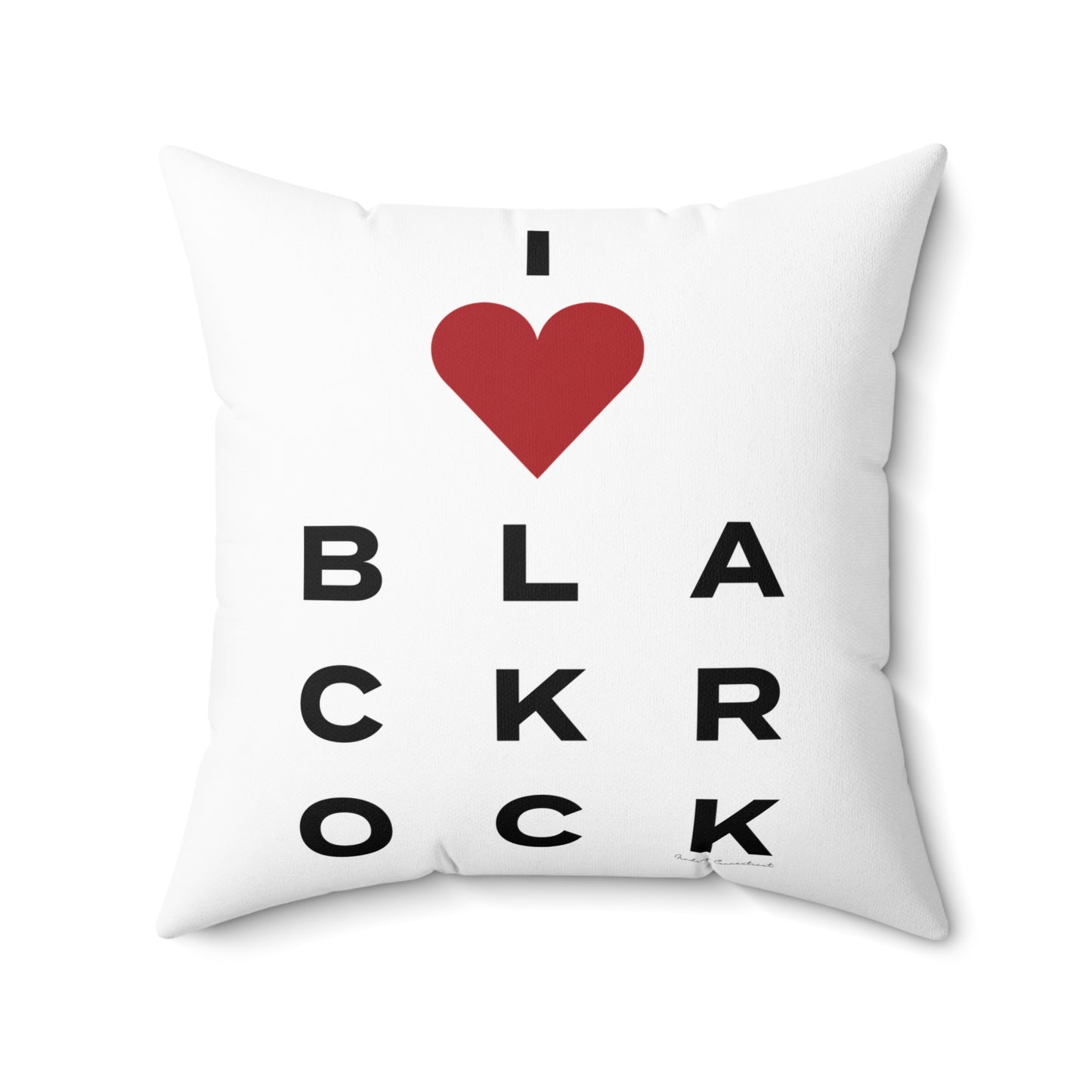 Black Rock Vision Spun Polyester Square Pillow