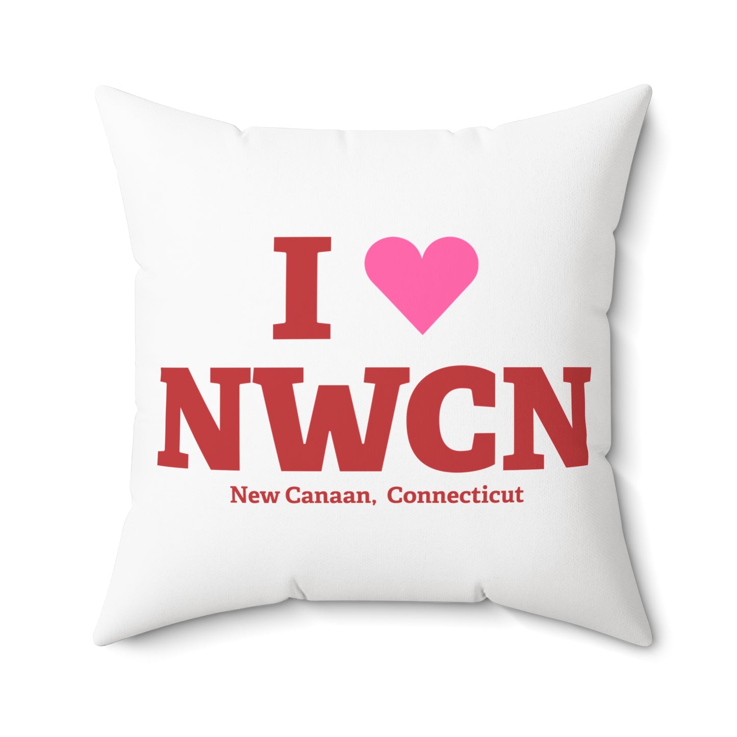 I Heart NWCN Spun Polyester Square Pillow