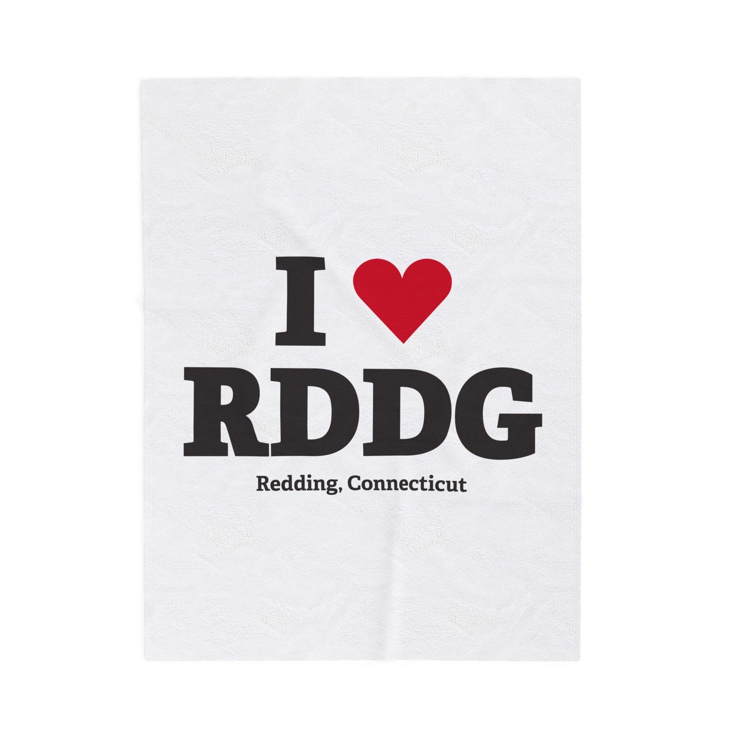 I Heart RDDG Velveteen Plush Blanket
