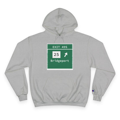 Vintage Merritt Parkway Exit 49S Sign Champion Hoodie