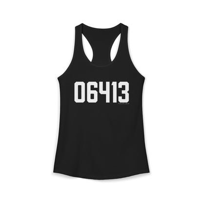 06413 Clinton CT Zip Code Women's Ideal Racerback Tank Top