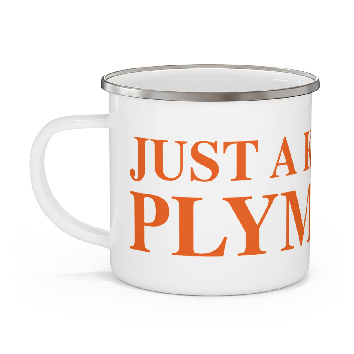 Just a kid from Plymouth Enamel Camping Mug