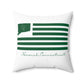 Norwich Connecticut St. Patrick’s Day Flag Spun Polyester Square Pillow