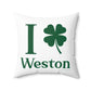 I Clover Weston Spun Polyester Square Pillow