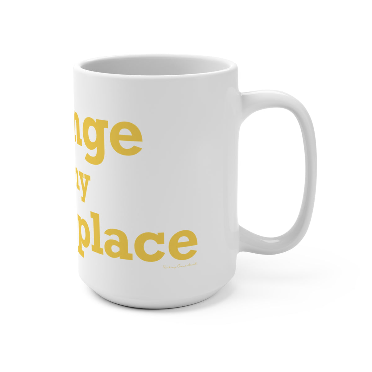 Orange is My Happy Place Mug 15oz