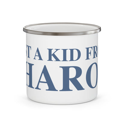 Just a kid from Sharon Enamel Camping Mug