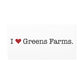 I Heart Greens Farms. Matte Canvas, Stretched, 1.25"