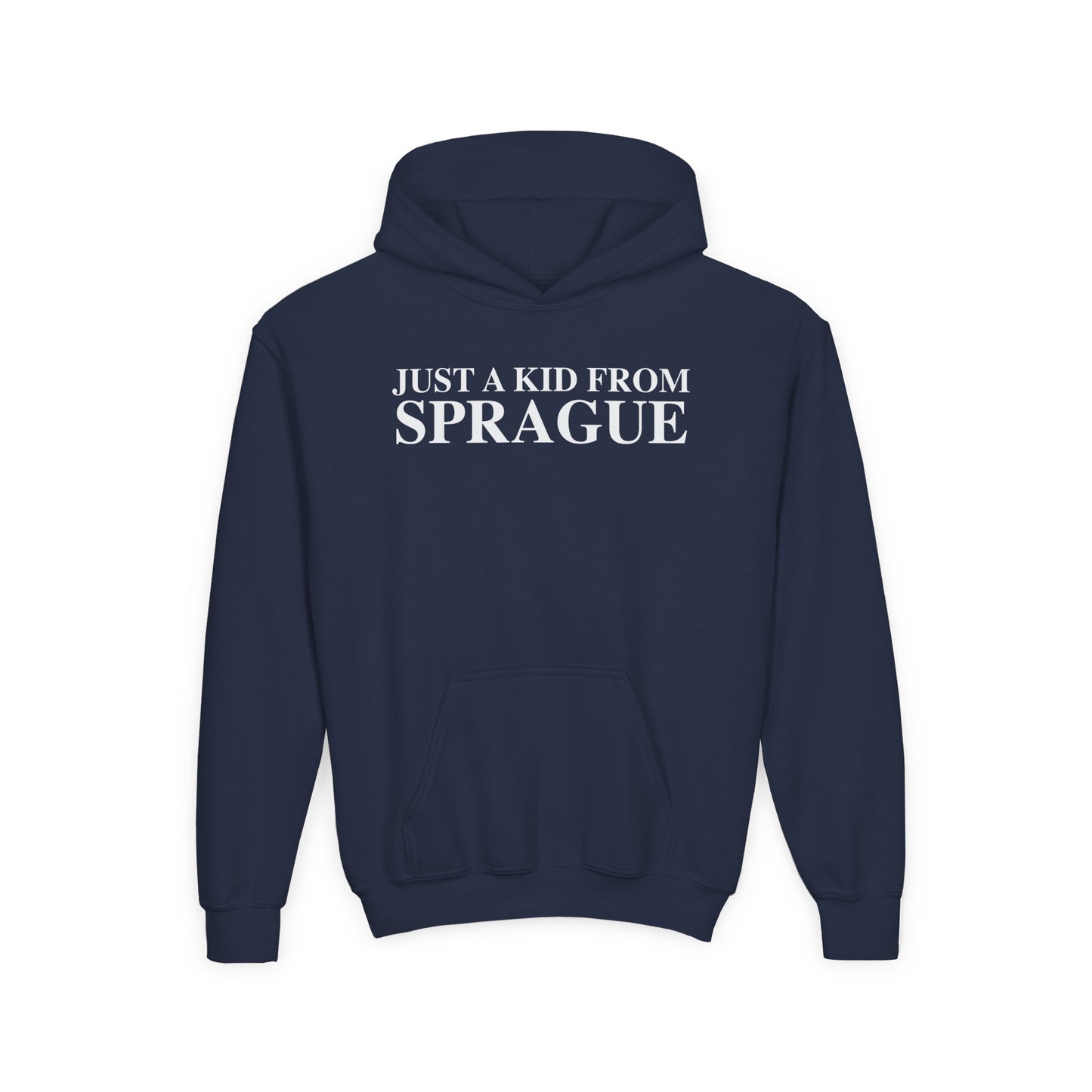 Just a kid from Sprague Youth Heavy Blend Hooded Sweatshirt