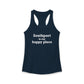 Southport is My Happy Place Women's Ideal Racerback Tank Top