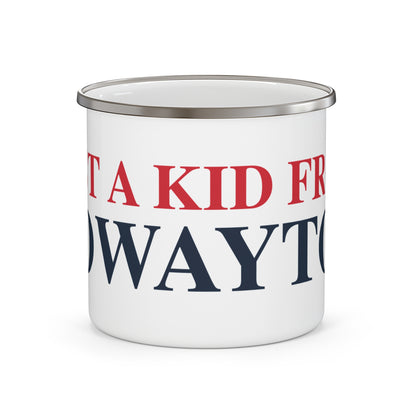 Just a kid from Rowayton Enamel Camping Mug