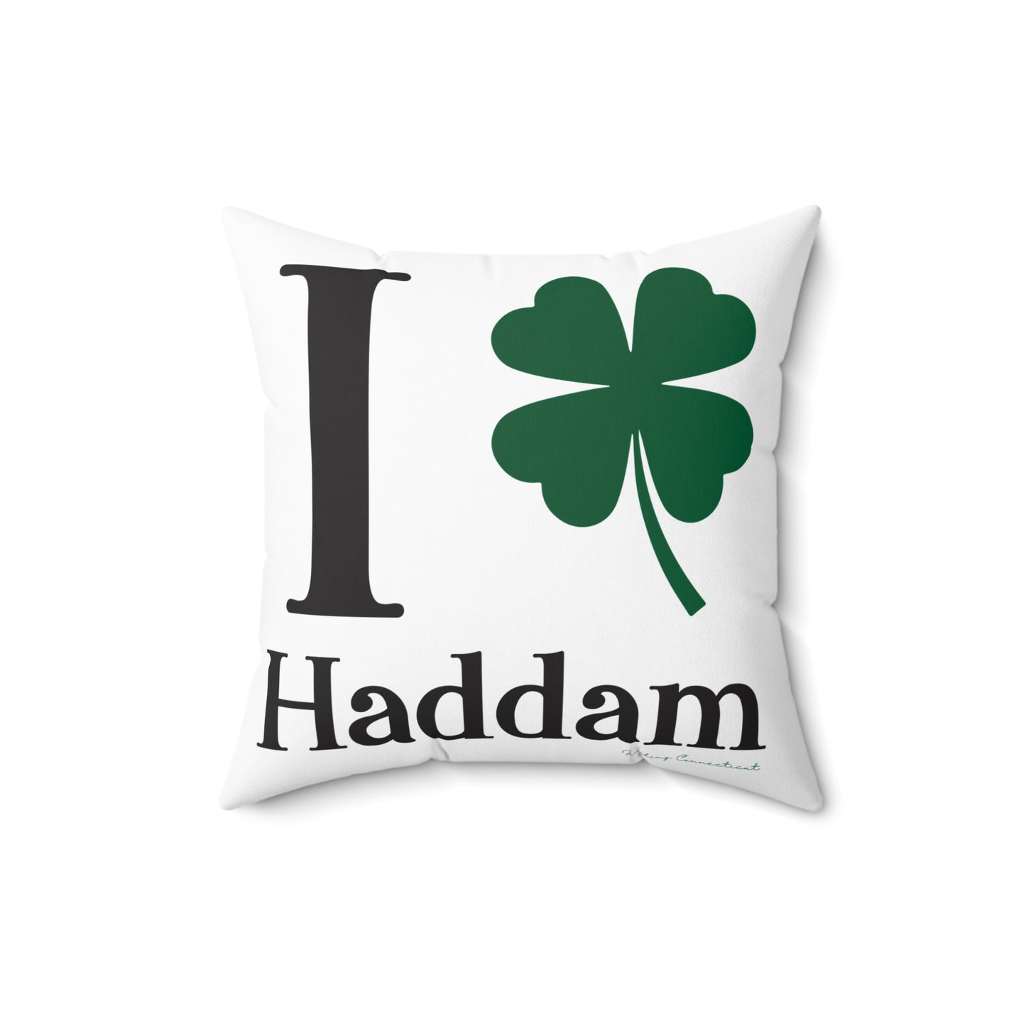 I Clover Haddam  Spun Polyester Square Pillow