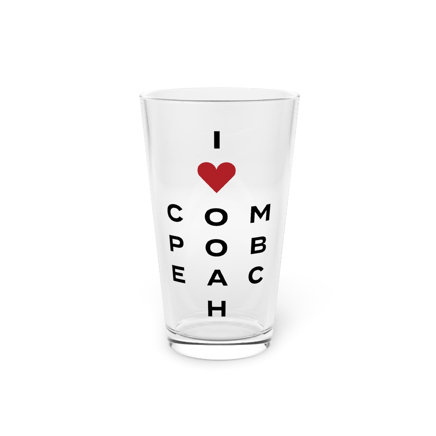 Compo Beach Vision Pint Glass, 16oz