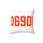 06901 Stamford Connecticut Zip Code Spun Polyester Square Pillow