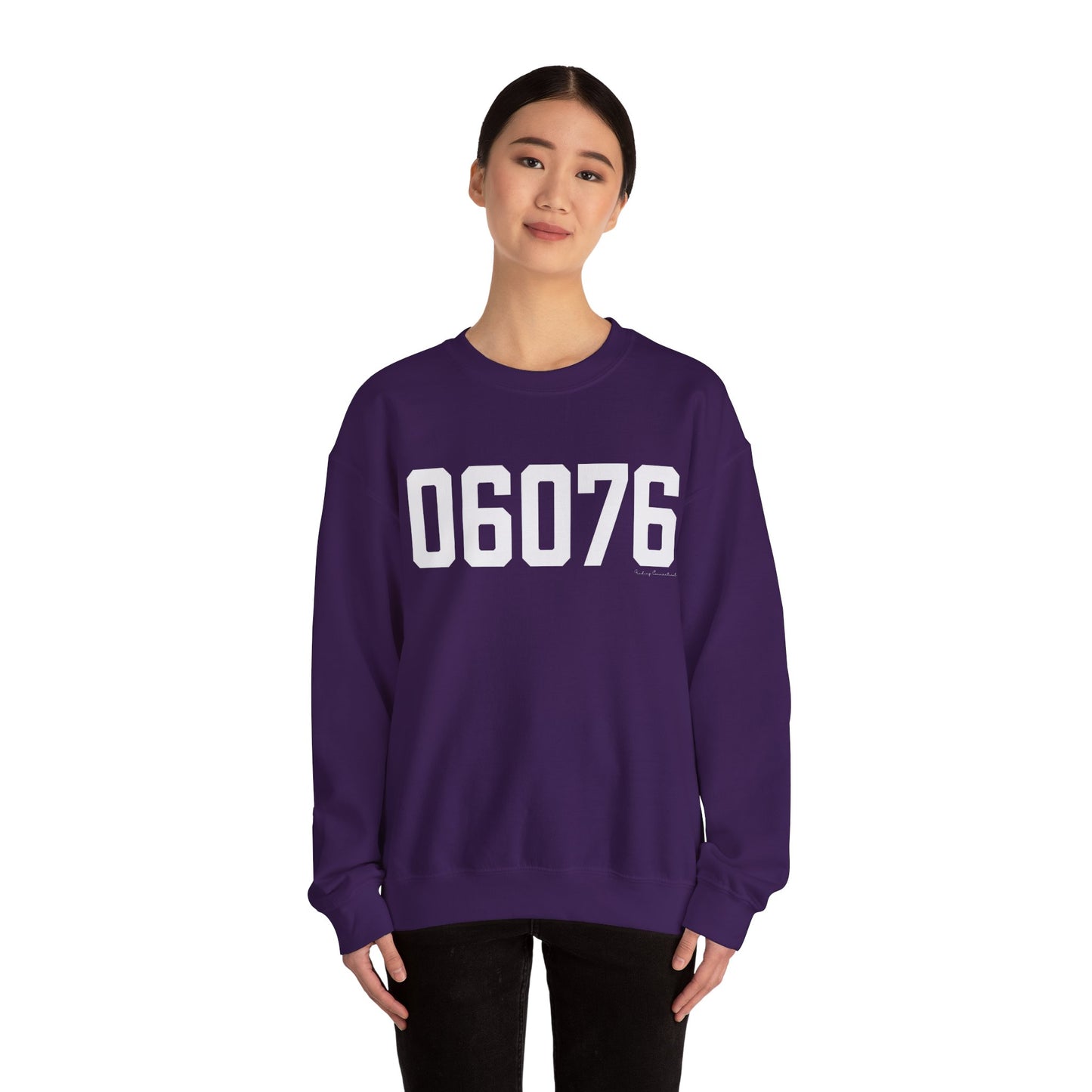 06076 Union CT Zip Code Unisex Heavy Blend™ Crewneck Sweatshirt