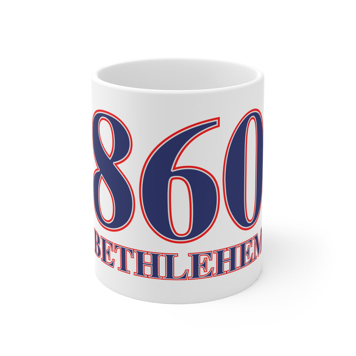 Bethlehem Red, White & Blue Mug 11oz