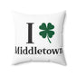 I Clover Middletown Spun Polyester Square Pillow