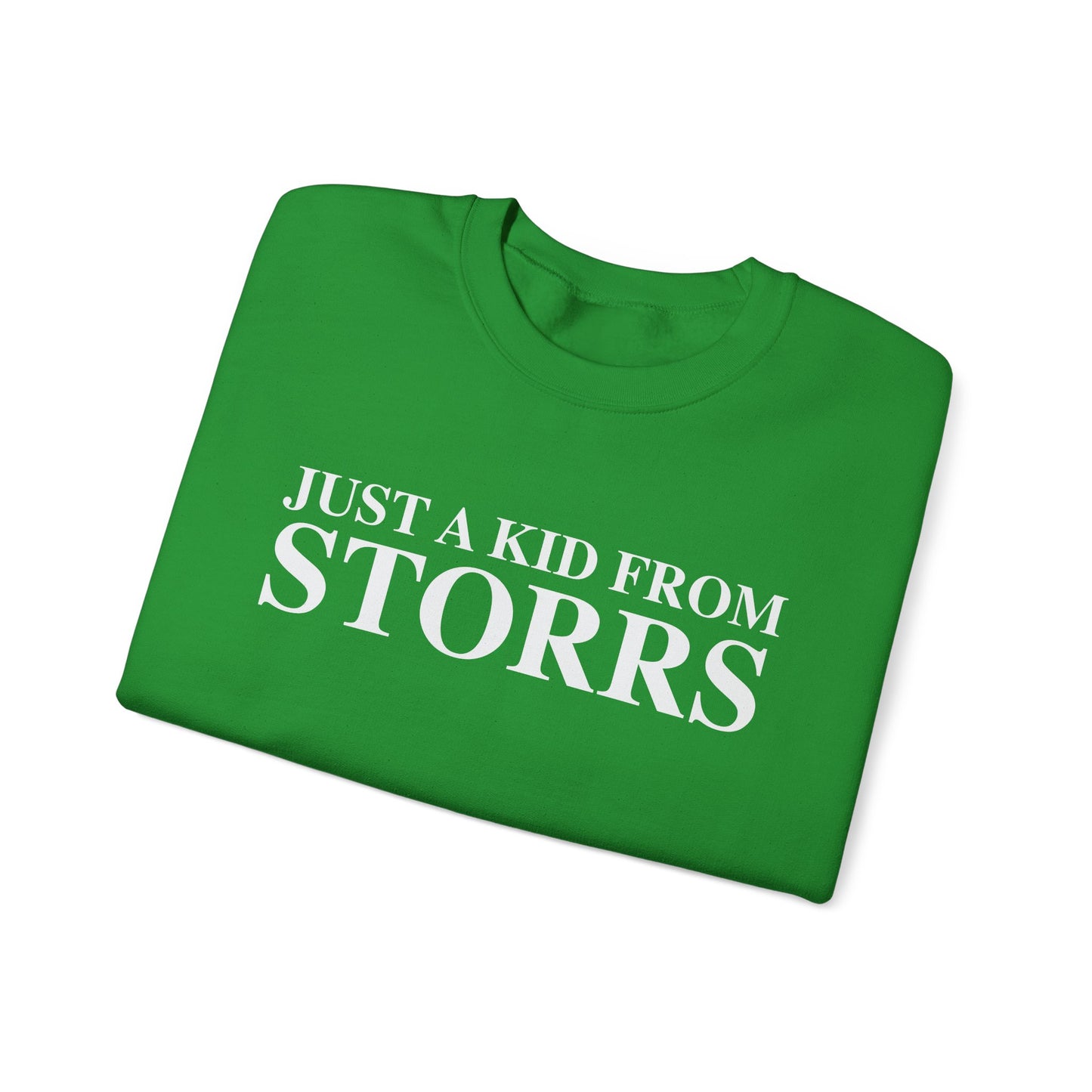 Just a kid from Storrs Unisex Heavy Blend™ Crewneck Sweatshirt