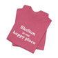 Shelton Is My Happy Place Unisex Jersey Short Sleeve T-Shirt