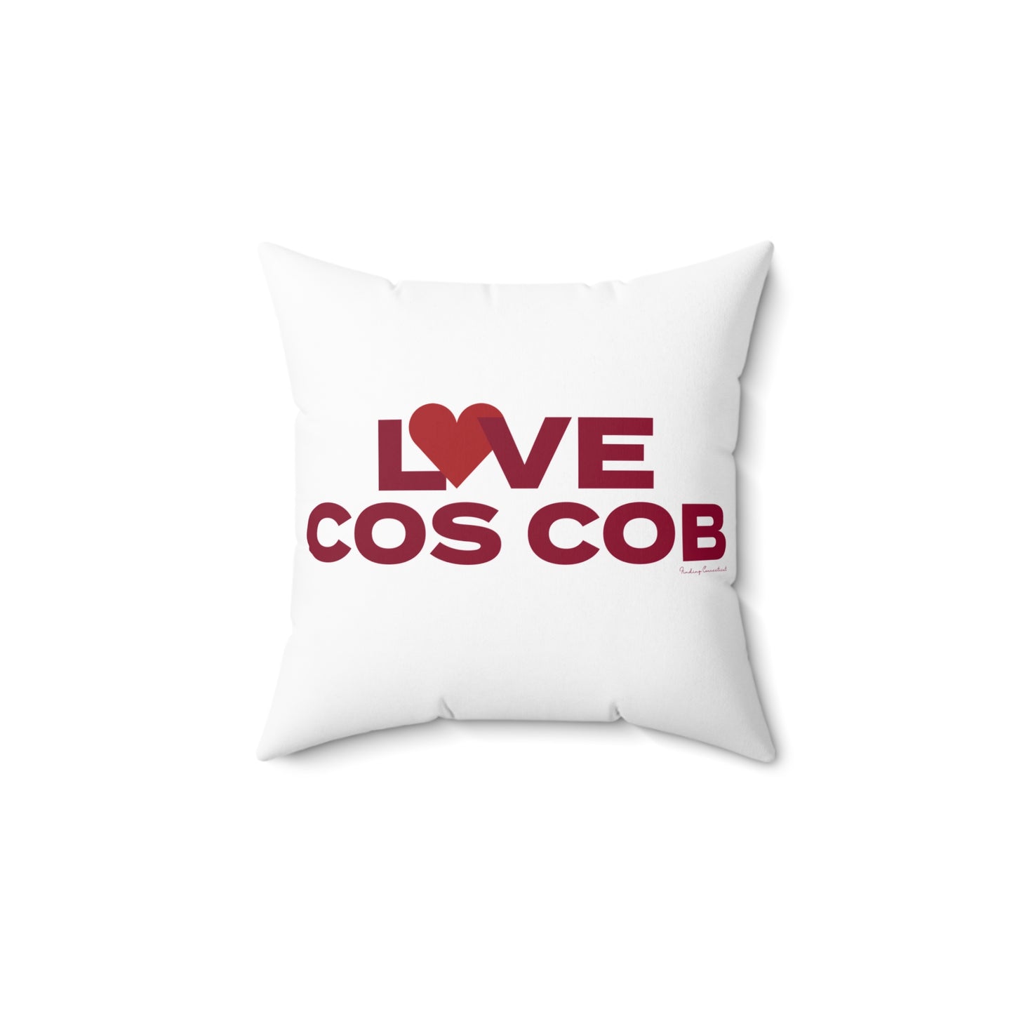 Love Cos Cob Spun Polyester Square Pillow