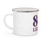 860 Ledyard Red, White & Blue Enamel Camping Mug