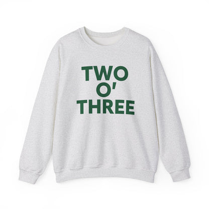 Two O’ Three Unisex Heavy Blend™ Crewneck Sweatshirt Lucky Green – St. Patrick’s Day