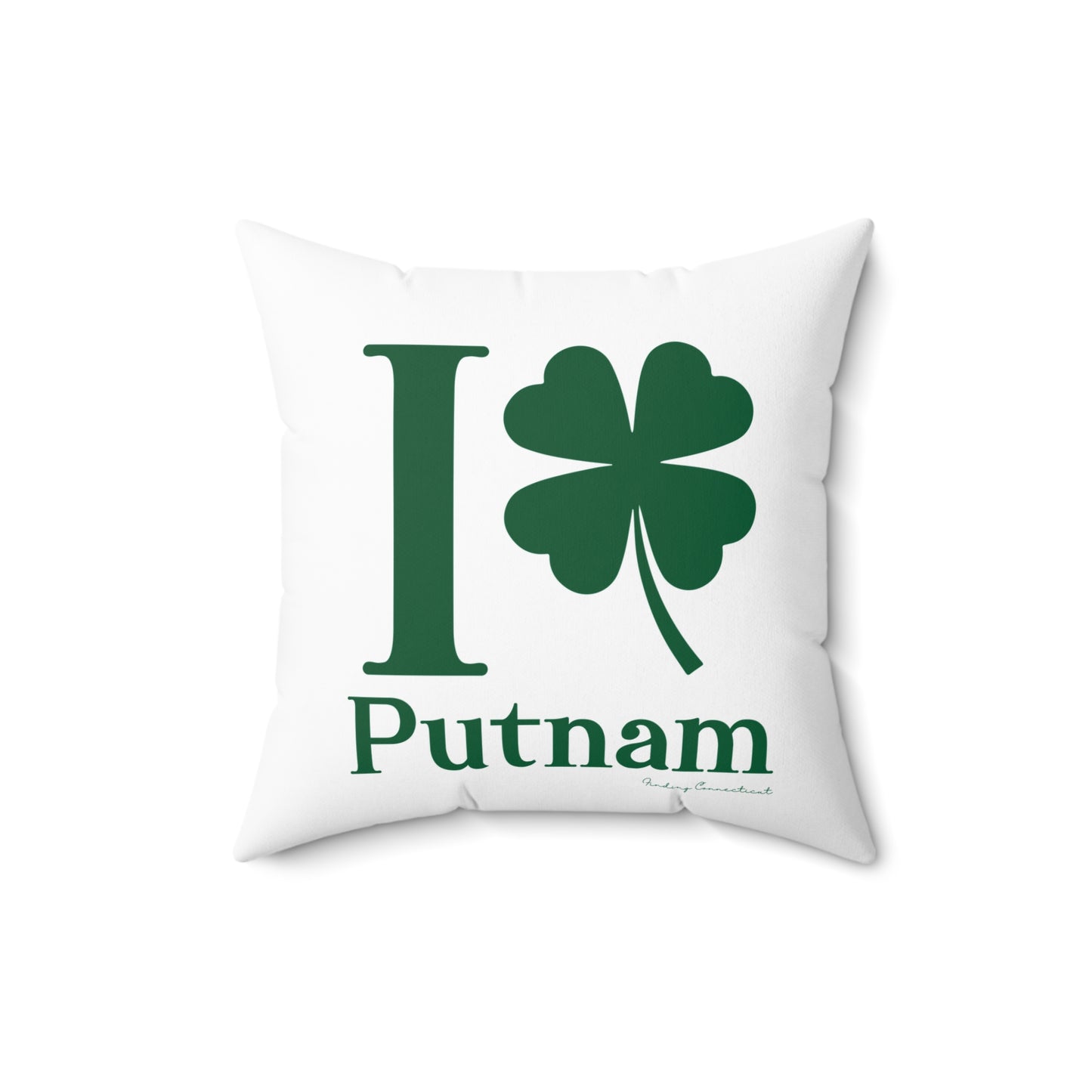 I Clover Putnam Spun Polyester Square Pillow