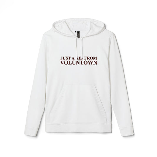Just a kid from Voluntown adidas Unisex Fleece Hoodie