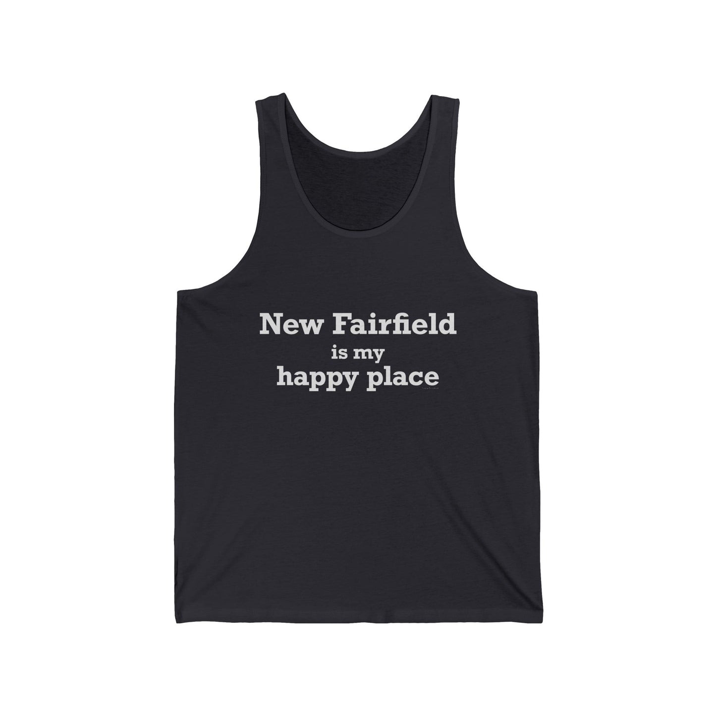 New Fairfield Is My Happy Place Unisex Jersey Tank Top