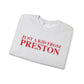 Just a kid from Preston Unisex Heavy Blend™ Crewneck Sweatshirt