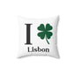 I Clover Lisbon Spun Polyester Square Pillow